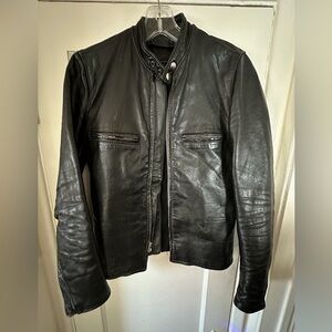 Brooks Men's Black Leather Jacket